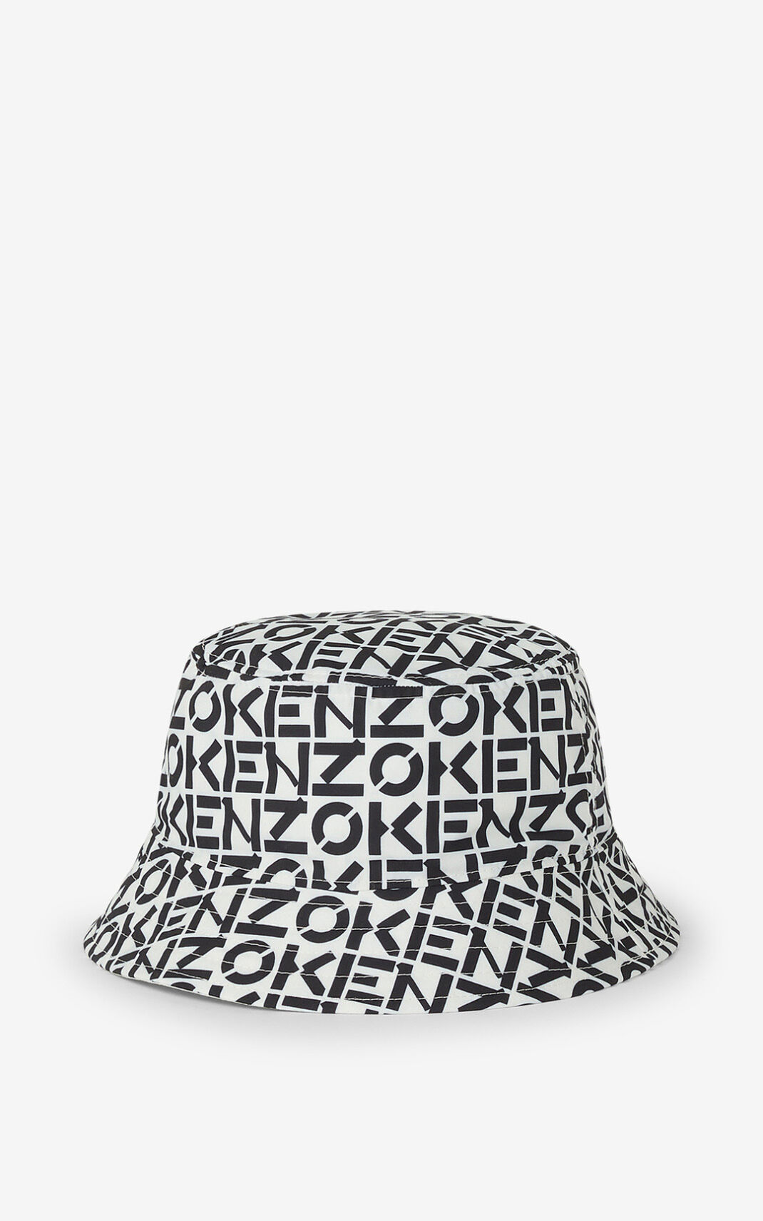 Kenzo Reversible monogram Kova Şapka Erkek Beyaz | 5384-FPJIG